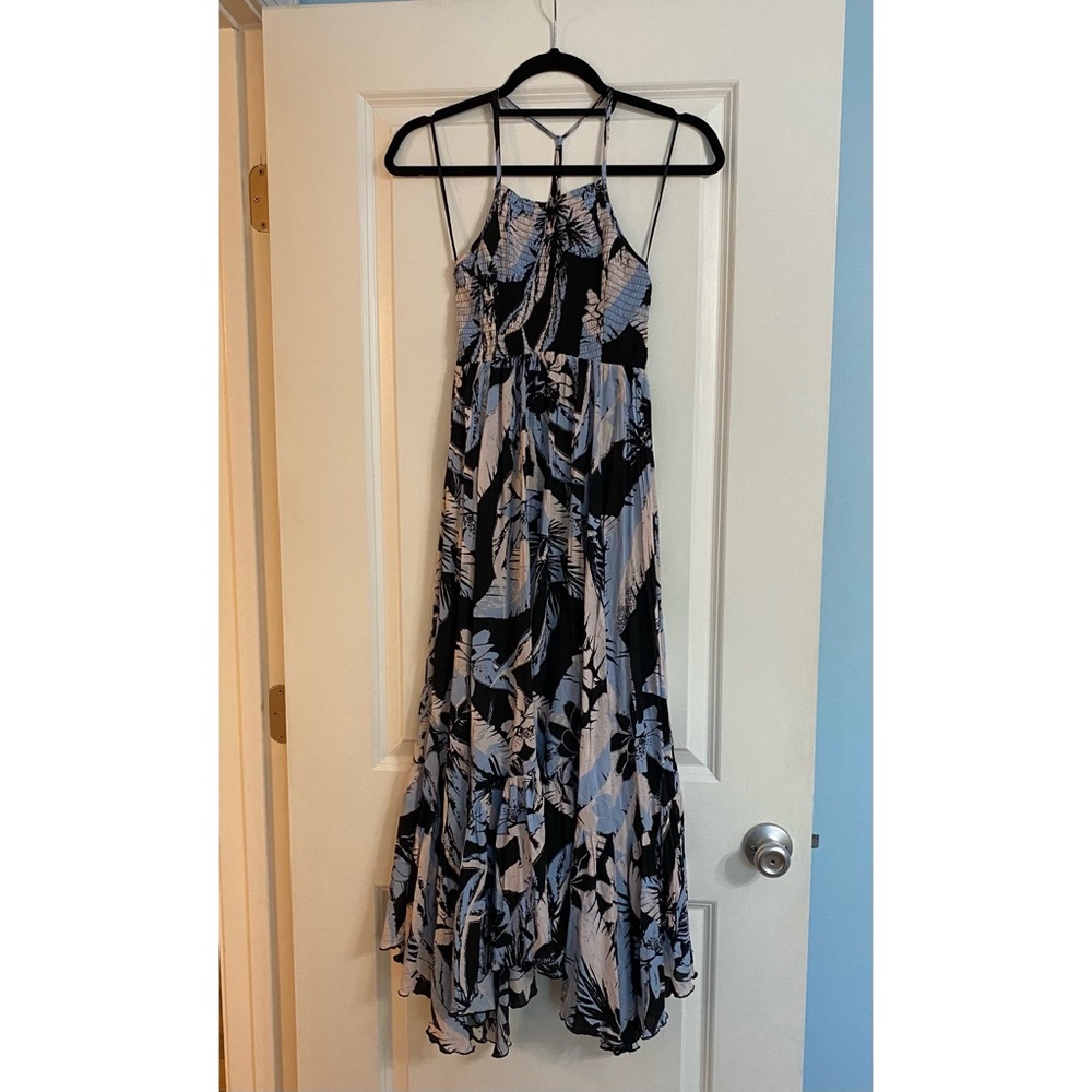 Free People Intimately Black and Blue Smoked Maxi Dress - Picture 2 of 15